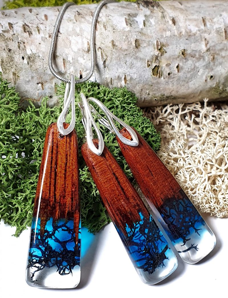 komplet z drewna merbau