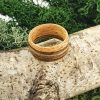 pierścionek z naturalnego drewna