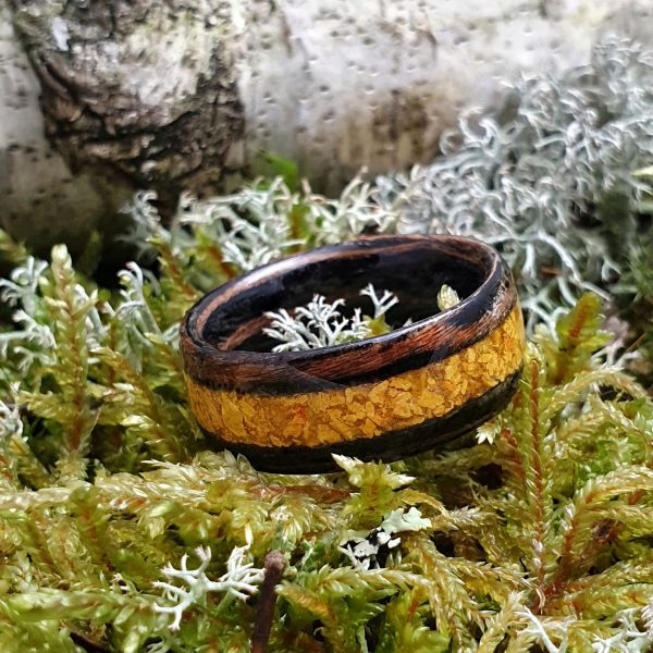 pierścionek z drewna palisandra