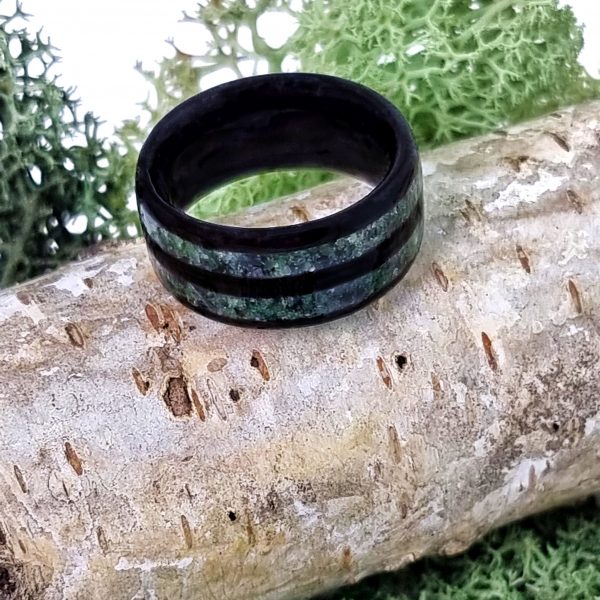 pierścionek z drewna tinto nero